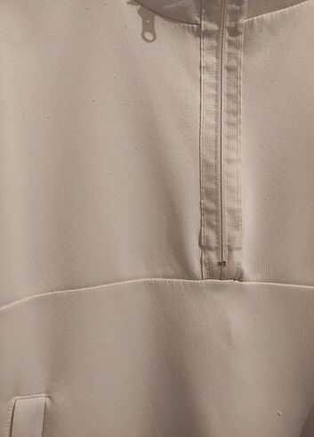 Diğer Beyaz fermuarlı sweatshirt