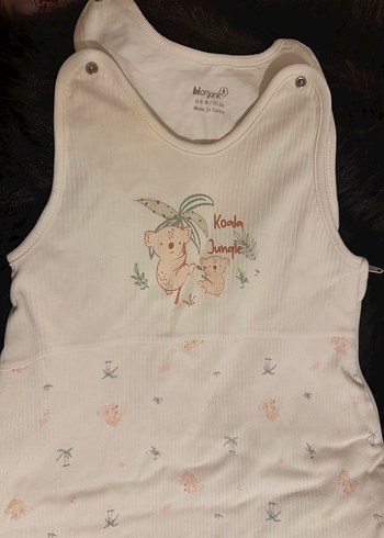 Beyaz Desenli Bebek Uyku Tulumu(0-6 aylık) - Görsel 2