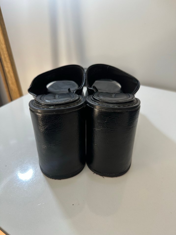 Kadın Siyah Platform Topuklu Sandalet - Görsel 4