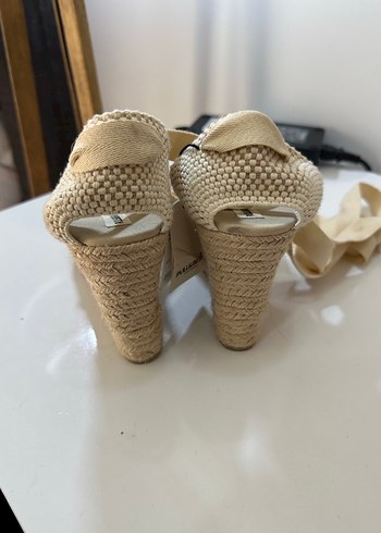 Bej Kadın Dolgu Topuklu Espadril - Görsel 5