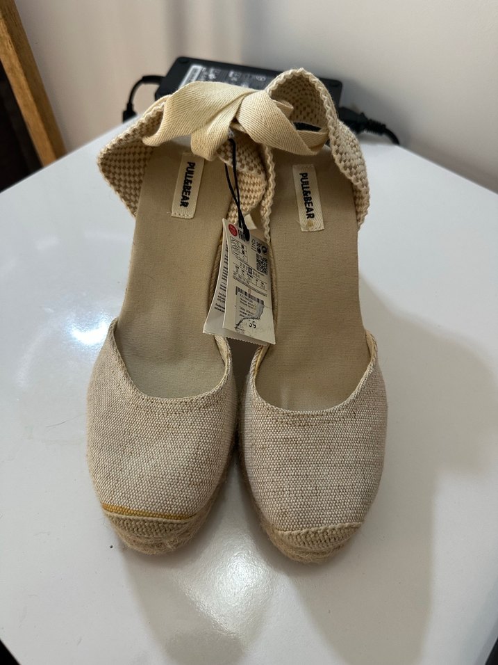 Bej Kadın Dolgu Topuklu Espadril - Görsel 3