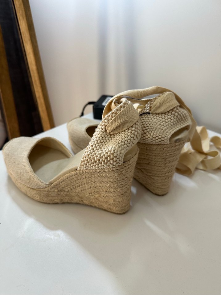 Bej Kadın Dolgu Topuklu Espadril - Görsel 4