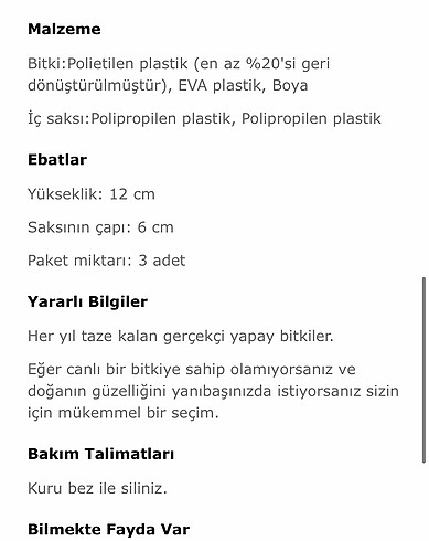 Beden İkea dekoratif mini yapay bitkiler
