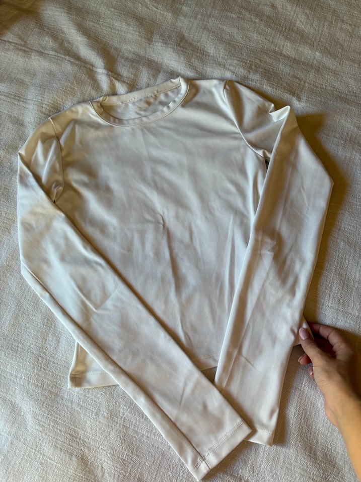 Bisikler Yaka Basic Uzun Kollu Body - Görsel 2