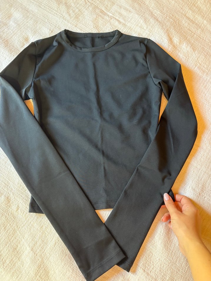 Bisikler Yaka Basic Uzun Kollu Body - Görsel 5