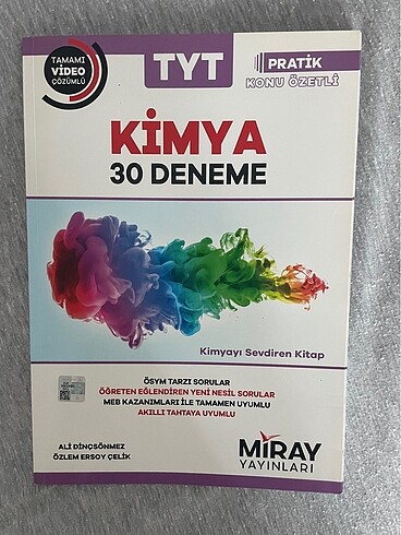 miray tyt kimya konu özetli deneme