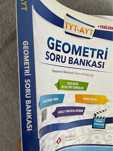 sonuç yayınları tyt ayt geometri soru bankası - Görsel 4