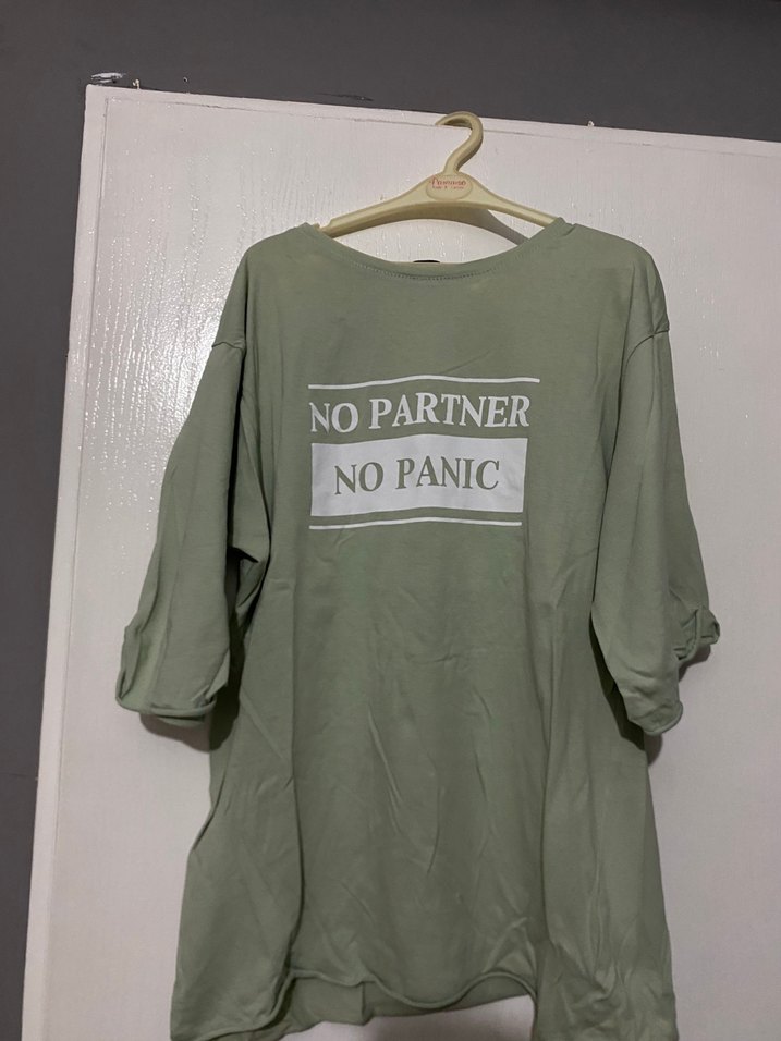 Yeşil Uzun kol tişört - Görsel 2