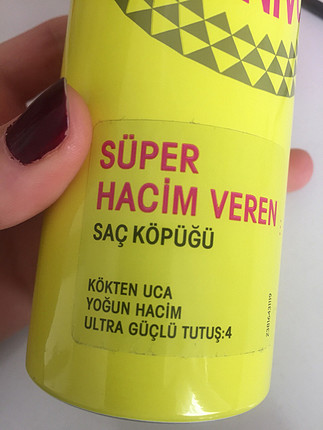  Beden Hacim verici saç köpüğü