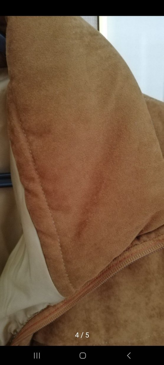 Kahverengi Süet Kadın Kısa Kışlık Mont - Görsel 3