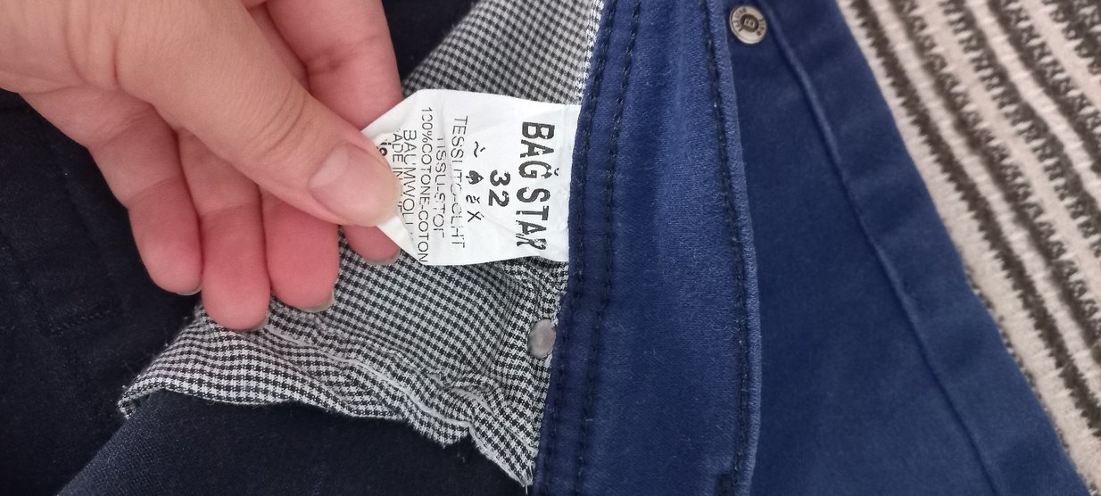 Düğmeli Mavi erkek Denim Midi Pantolon - Görsel 3