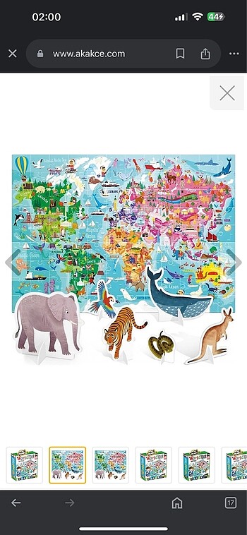 Diğer Headu Dünya Turu Puzzle 108 parça