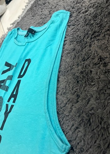 Turkuaz Baskılı Kadın Atlet - Görsel 2