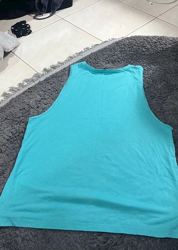 Turkuaz Baskılı Kadın Atlet - Görsel 4