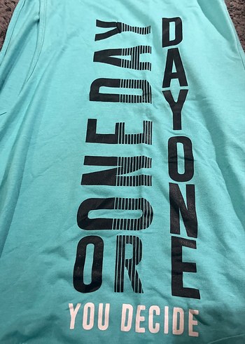 Turkuaz Baskılı Kadın Atlet - Görsel 5