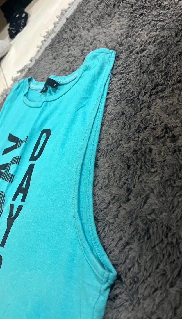 Turkuaz Baskılı Kadın Atlet - Görsel 2