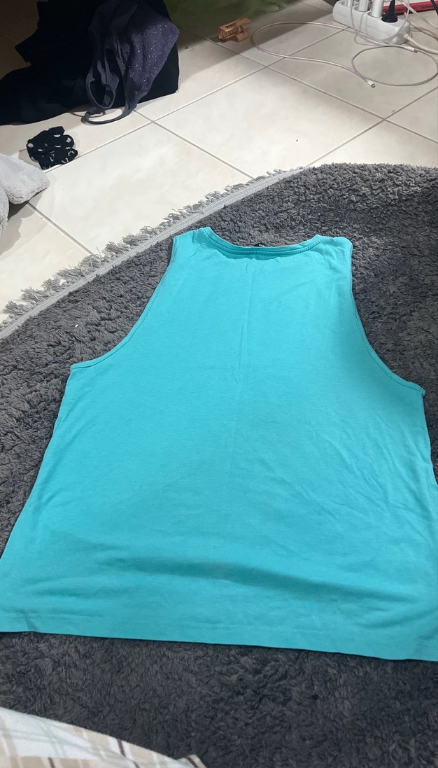 Turkuaz Baskılı Kadın Atlet - Görsel 4