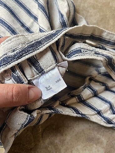 4 Yaş Beden lacivert Renk Zara çocuk keten tulum