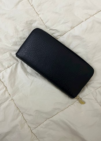 Jimmy Choo Siyah Deri Fermuarlı Kadın Cüzdanı - Görsel 4