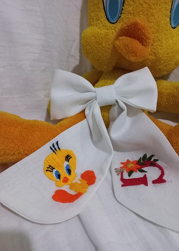 harf ve figür işlemeli fiyonk toka - Görsel 2