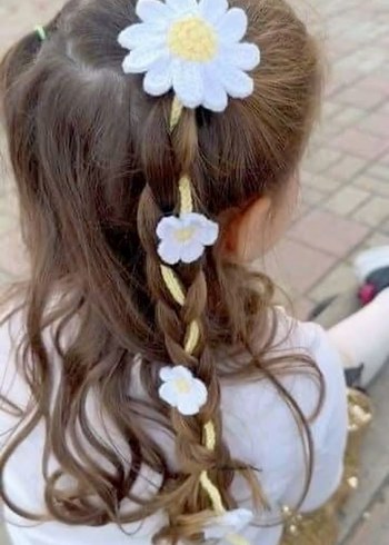 Renkli Çiçekli Bohem Saç Aksesuarları - Görsel 2