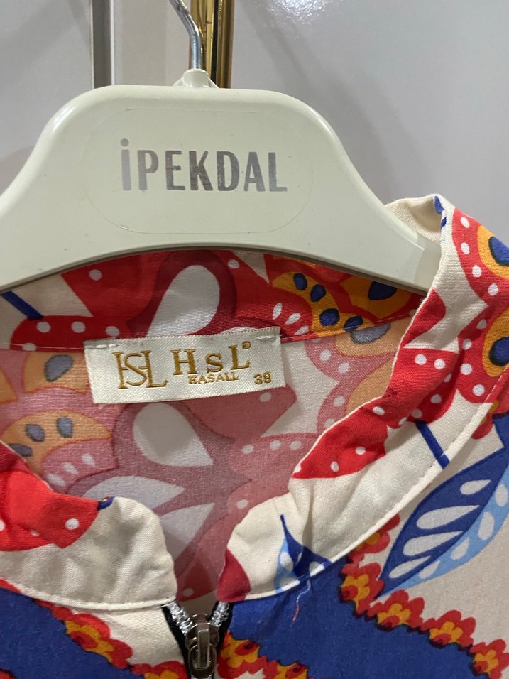 Bohem Çok Renkli Uzun Elbise - Görsel 3