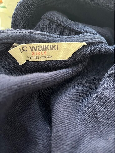 7 Yaş Beden lacivert Renk LCW Kız Çocuk Kapüşonlu Fermuarlı Ceket Lacivert