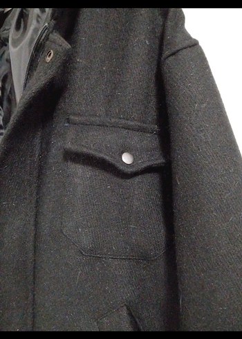 Düğmeli Siyah Erkek Street Wear Ceket - Görsel 2