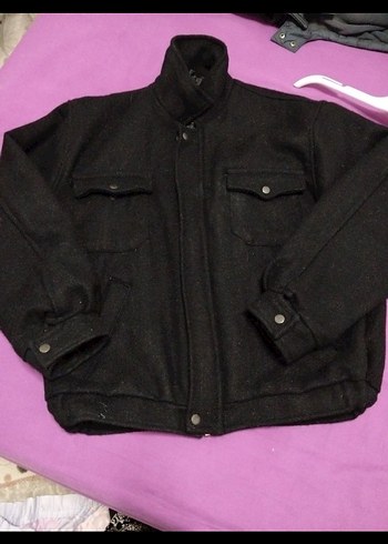 Düğmeli Siyah Erkek Street Wear Ceket - Görsel 3