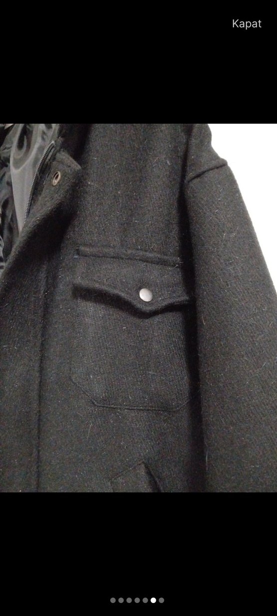 Düğmeli Siyah Erkek Street Wear Ceket - Görsel 2