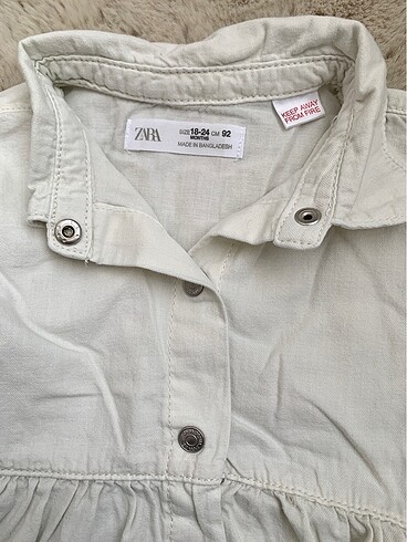 Zara Zara İnce Jean Elbise