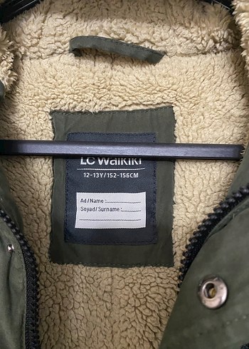 Kapüşonlu Erkek Çocuk Yeşil Fermuarlı Kaban - Görsel 2