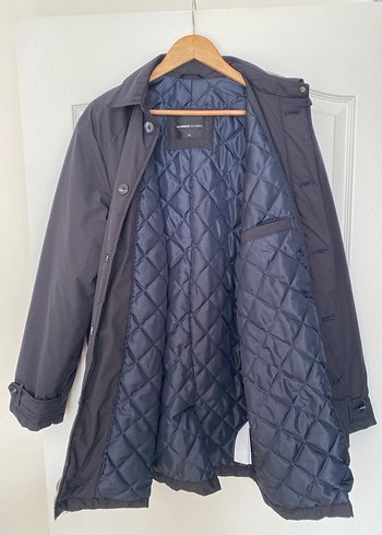 Lacivert Renk XL Erkek Kaban Düğmeli Kaban Yeni - Görsel 4