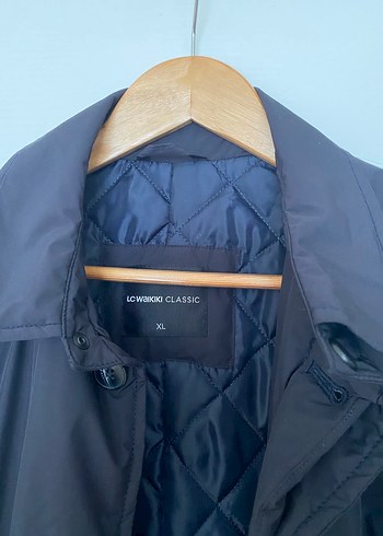 Lacivert Renk XL Erkek Kaban Düğmeli Kaban Yeni - Görsel 3