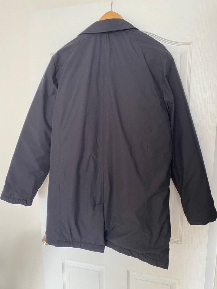 Lacivert Renk XL Erkek Kaban Düğmeli Kaban Yeni - Görsel 2