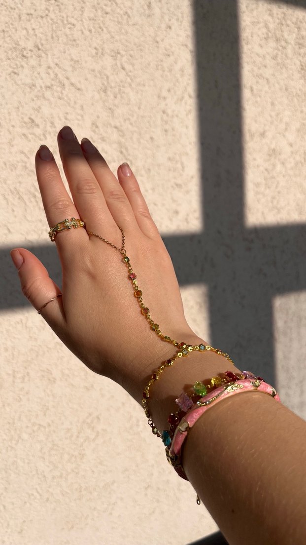 Boncuklu Bohem Kadın El Zinciri - Görsel 2