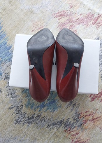 38 Beden Bordo 38 Stiletto Topuklu Kadın Ayakkabı