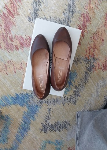 inci Kahverengi 38 Deri Platform Topuklu Kadın Stiletto