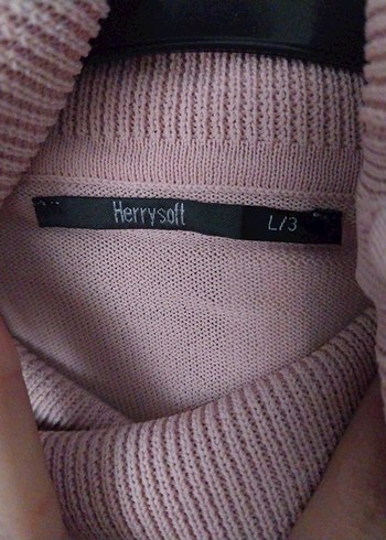 Pembe38-40 Yüksek Yakalı Triko Kazak Herri - Görsel 3