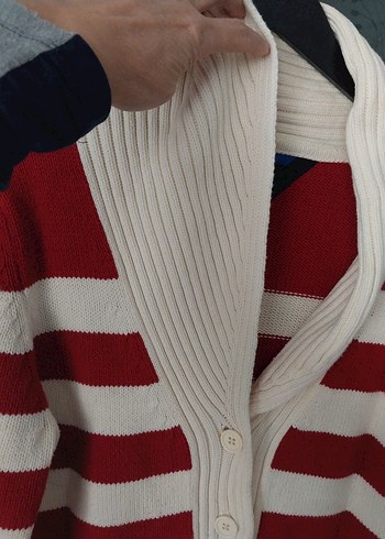 Kırmızı 38 Beyaz  Hırka Tommi Hilfiger - Görsel 5