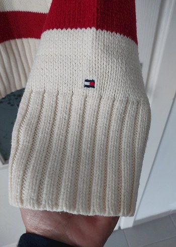 Kırmızı 38 Beyaz  Hırka Tommi Hilfiger - Görsel 3