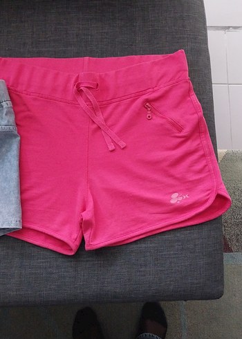 Gri ve Pembe 38 sipor Şortlar - Görsel 3