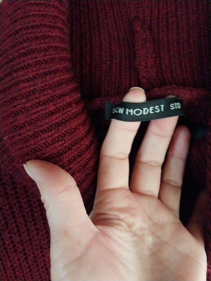 Bordo 38-xl kazak tunik LSW - Görsel 2