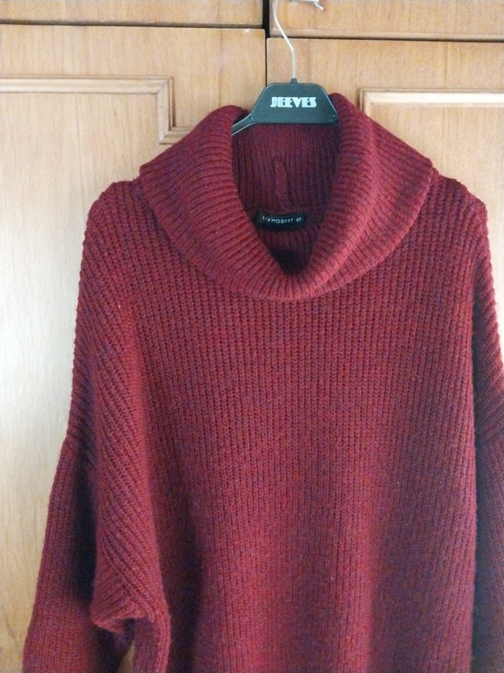 Bordo 38-xl kazak tunik LSW - Görsel 3