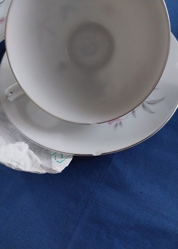 Beyaz Çiçek Desenli Yemek Takımı - Görsel 6