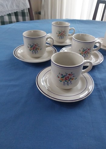 8 tane fincan vintage Lyunns - Görsel 2