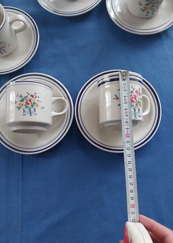 8 tane fincan vintage Lyunns - Görsel 6