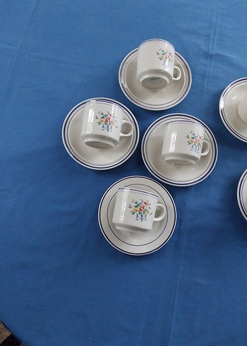 8 tane fincan vintage Lyunns - Görsel 3