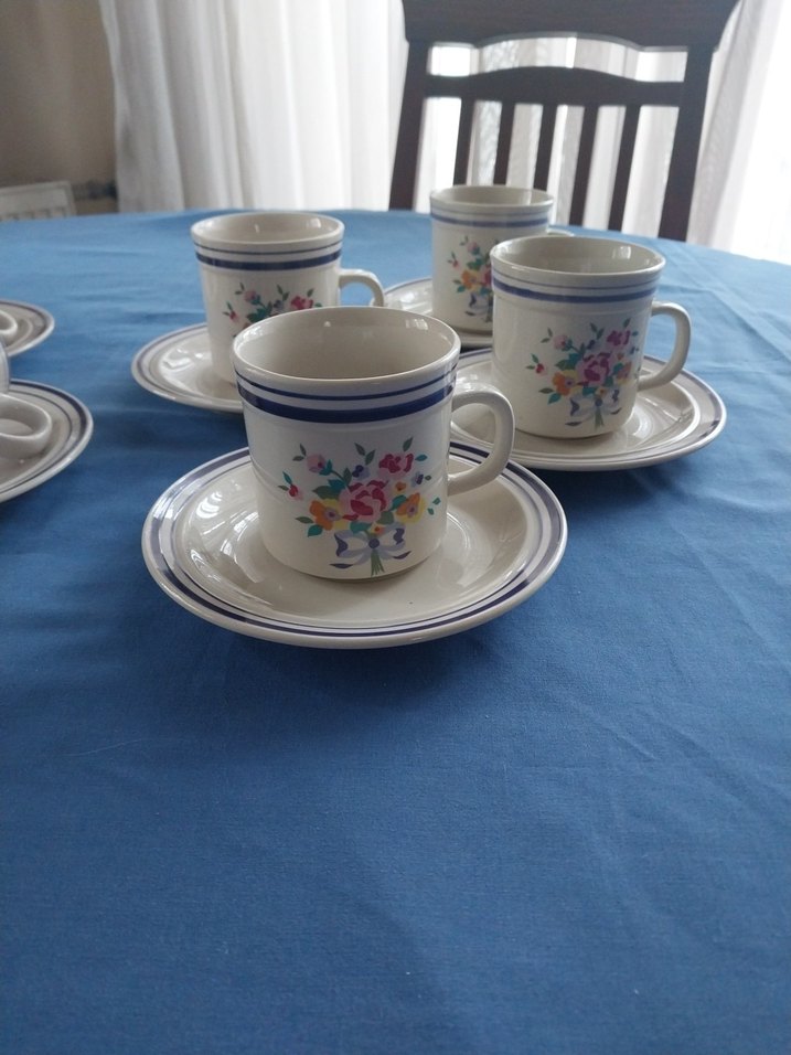 8 tane fincan vintage Lyunns - Görsel 4