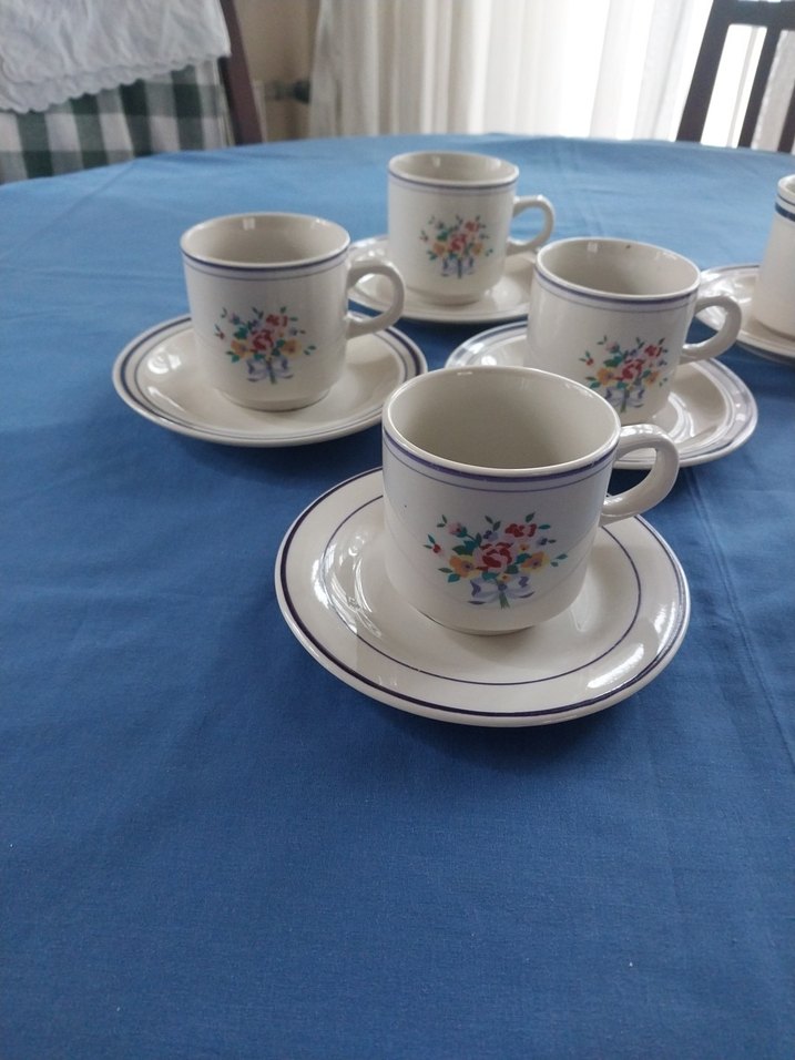 8 tane fincan vintage Lyunns - Görsel 2